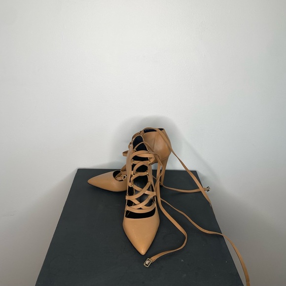 Nude Wrap High Heels - Picture 2 of 5